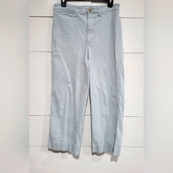 Madewell slim Emmett wide-leg speckled jeans - Picture 2 of 8